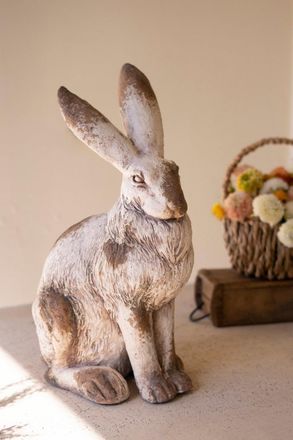 Kalalou Faux Concrete Rabbit