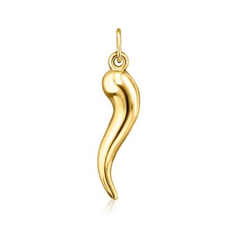 Canaria Canaria 10kt Yellow Gold Italian Horn Charm