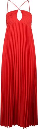 P.A.R.O.S.H. Geplooide maxi-jurk - Rood