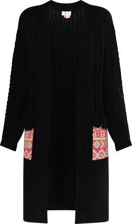 Izia Vest Dames Zwart Veelkleurig