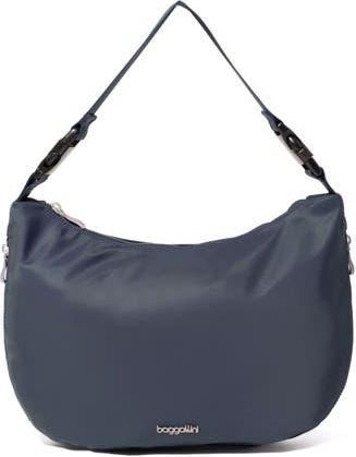 Baggallini Crescent Convertible Hobo in French Navy Twill at Nordstrom