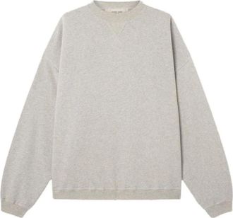 Golden Goose Hoodies & sweatvesten, Dames, Grijs, L, Katoen, Melange Katoenen Oversized Sweater
