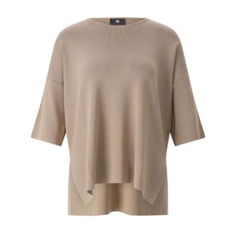 Riani Riani, Round-neck Knitwear, female, Brown, Size: XS Round-neck Knitwear