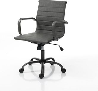 Oresteluchetta Silla de oficina en polipiel gris cm al.89/97 x l.54 x p.60