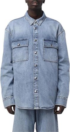 Bottega Veneta Heren, Overhemden, Blauw, Maat: M Denim