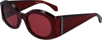 Ferragamo SF 2008S 612 Womens Sunglasses Burgundy Size 55