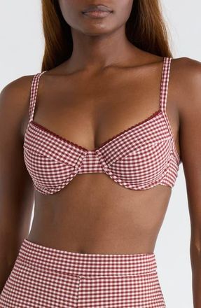 Kulani Kinis Decorative Underwire Bikini Top in Coco Kisses at Nordstrom, Size X-Small
