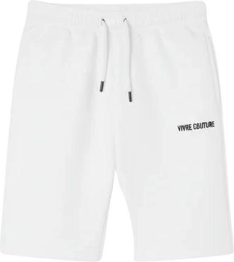Versace Jeans Couture Bermuda Vrsc Couture - Heren - Korte Broeken - Wit - L - Katoen - Korte Broeken