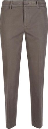 Pantaloni Torino Slim-fit Broeken - Dames - Slim Fit Broeken - Bruin - S - Broeken
