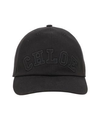 Chlo&eacute; Black Logo Baseball Cap
