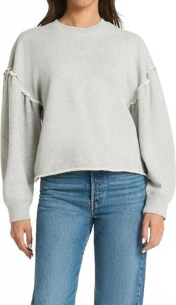 Nation Ltd Womens Shane Sweatshirt In Heather Grey