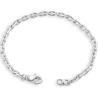 Pompeii3 Mens Rolo Link 14k Gold (15gram) or Platinum (25gram) Link Bracelet 8.5