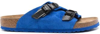 Birkenstock Zurich Tech suede slides - men - Calf Suede/Calf Suede/Rubber - 40 Narrow - Blue