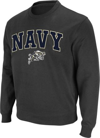 Colosseum Mens Colosseum Charcoal Navy Midshipmen Arch & Logo Crew Neck Sweatshirt at Nordstrom, Size Small