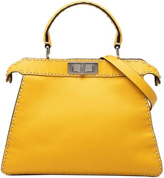 Fendi Pre-owned Fendi Medium Calfskin Selleria Peekaboo ISeeU Satchel Ladies 9V0SFTCK0QN069AN