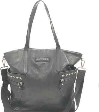 Jimmy Choo London Balfour Leather Studs Womens Tote (Pre-Owned)