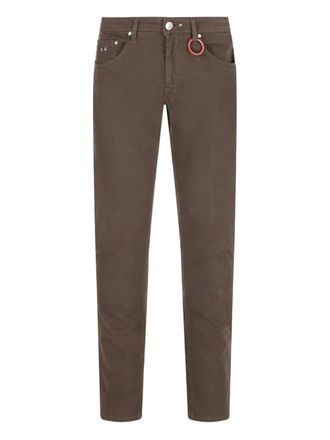 Sartoria Tramarossa Jeans Leonardo con applicazione - Marrone