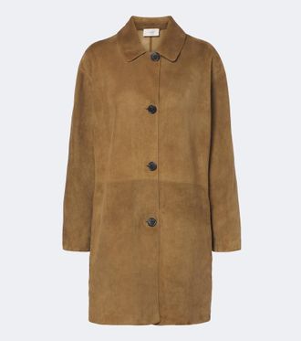 The Row Damir suede coat
