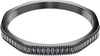 Swarovski Matrix Baguette Crystal Octagonal Bangle Bracelet in Grey at Nordstrom, Size Medium