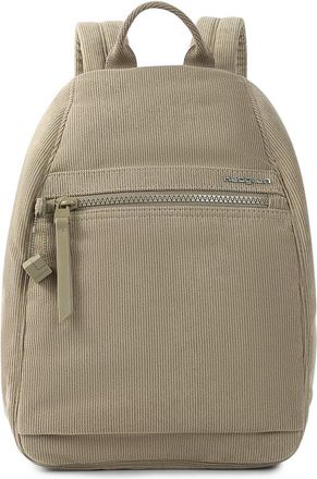 Hedgren Inner City Vogue Backpack Leisure Backpack Small RFID Corduroy String Beige Taupe