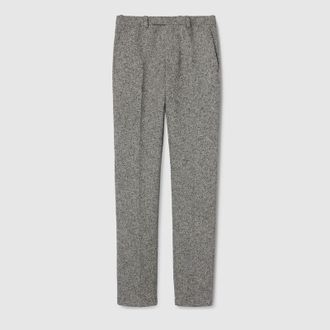 Gucci Double Cotton Wool Pant, Size 44, Grey, Ready-to-wear