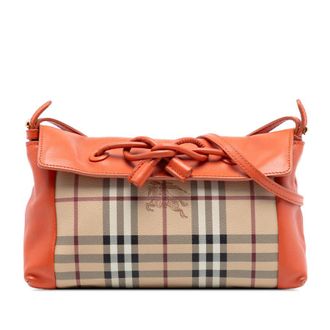 Burberry Pre-owned Burberry Haymarket Check Coated Canvas Leah Crossbody ARHJ1OQDB5LSKBYG
