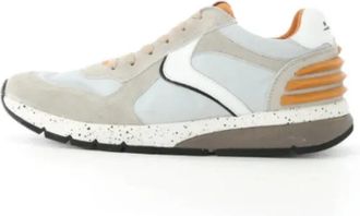 Voile Blanche Hoge Top Suede Nylon Sneakers - Heren - Sneakers - Grijs - 41 EU - Nylon - Schoenen