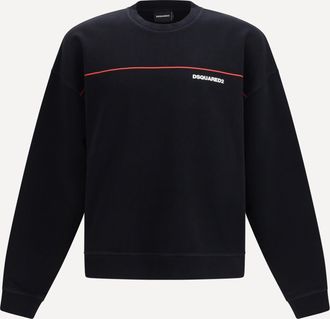 Dsquared2 Felpa girocollo in cotone con stampa logo Man XL