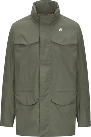 K-Way Manuel Jacket - Heren - Zomerjassen - Groen - M - Katoen - Jassen