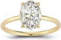 Glaze Jewelry Oval Cut Moissanite Ring in Gold at Nordstrom Rack, Size 6
