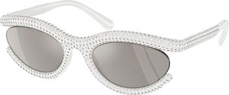 Swarovski SK6006 10336G Womens Sunglasses White Size 54