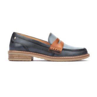 Pikolinos Aldaya Loafer - Dames - Loafers - Blauw - 35 EU - Leer - Schoenen