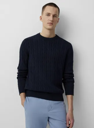Le 31 Mens Twisted-cable sweater