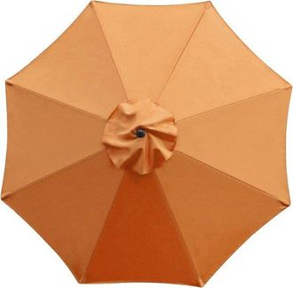 OEM Toldo De Repuesto Para Sombrilla Con 8 Varillas, Cubierta Resistente A Los Rayos Uv (solo La Parte Superior), Rayas Azules Y Blancas, 2 M