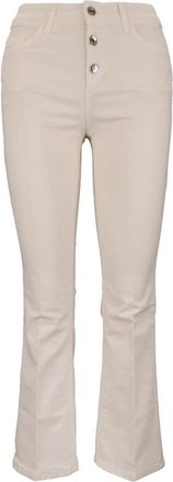 Liu Jo Flared Jeans - Dames - Flared Jeans - Beige - W26 - Katoen - Jeans