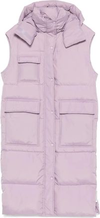 Marc O'Polo Gilet trapuntato con cappuccio - Viola