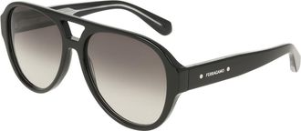 Ferragamo SF2147S 001 Mens Sunglasses Black Size 58