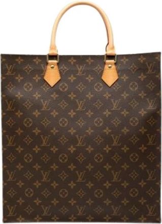 Louis Vuitton Pre-owned Monogram Tote Bag - Dames - Vintage Shopper - Bruin - ONE Size - Leer - Vintage