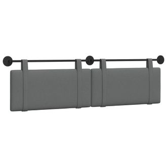 vidaXL Cabecero Colgante Gris Oscuro Tela Vidaxl