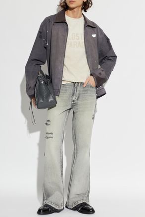 Misbhv T-shirt With A Vintage Effect, Mens, Cream