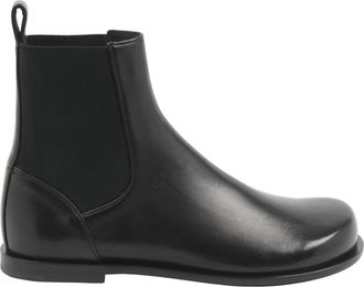 Fendi FF Squared Chelsea Boots - Heren - Chelseaboots - Zwart - 43 EU - Leer - Schoenen