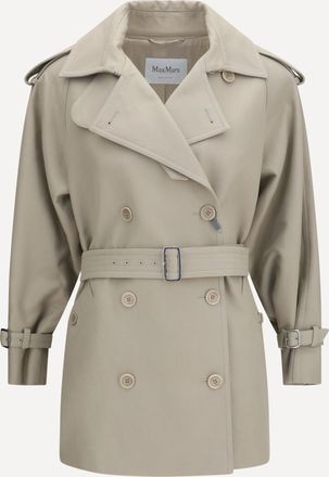 Max Mara Short cotton Trench Coat Female 38