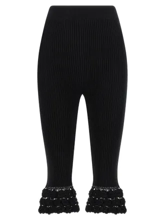 Ganni Black Organic Cotton Casual Womens Pants