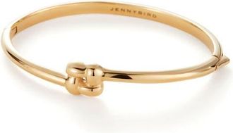 JENNY BIRD Slim Woven Square Bangle in High Polish Gold at Nordstrom, Size Medium