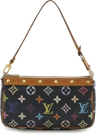 Louis Vuitton Noir Monogram Pochette Pouch (Pre-Owned)