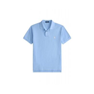 Ralph Lauren Custom Slim Fit Mesh Polo Shirt - male - Ralph Lauren - Polo Shirts - Blue - XL - Tops
