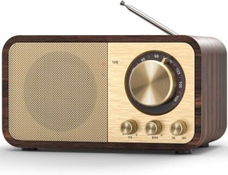 OEM Radios Nostalgia, Radios Retro Con Bluetooth, Ranura Para Tarjeta Tf, Bater&iacute;a Recargable De 2000 Mah, Altavoz De 5 W, Radios Vintage Con Aux/usb, Radi