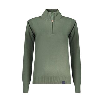 North Sails Half Zip Sweater - Dames - Coltruien - Groen - XS - Polyester - Truien & Vesten