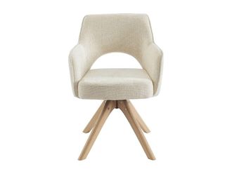VENTE-UNIQUE.COM Silla tela crema