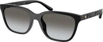 Coach HC8429D CAE86 Asian Fit 50023C Womens Sunglasses Black Size 56